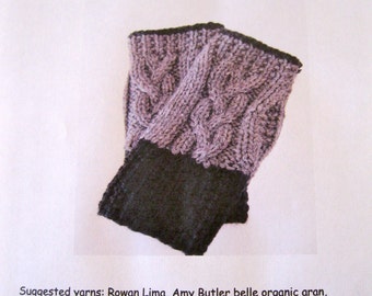 EASY PATTERN for Celtic Cable Fingerless Gloves