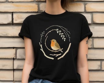 Bird T Shirt, Bird Lover Shirt, Nature Shirt, Cute Bird Graphic Tee, Nature Inspired Birdwatching Shirt, Animal Lover Shirt, Trendy Shirts