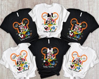 Custom Disney Trip 2025 T-Shirt, Disney 2025 T Shirt, Disney Family Trip Shirt, Disney Family Matching Shirt, Disney Couple Shirt