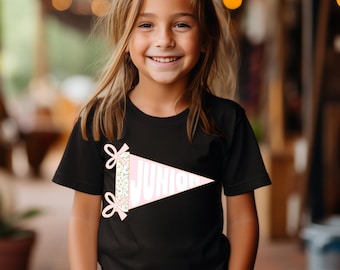 Back to school T-Shirt, Teacher Shirt, Grand Millennial Shirt, Pink floral Pennant Back To School Shirt, Teach Shirt, SLP Shirt