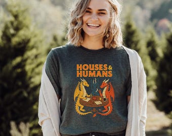 Houses & Humans Shirt, Funny RPG Gamer T-Shirt, DnD Parody Fantasy Tee