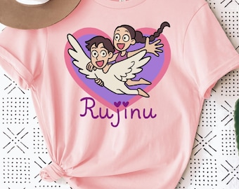 Rujinu Design Official T-Shirt, Licensed Graphic Tee, Trendy Art Shirt, Unique Artist Apparel, Cool Statement Gift for Fans