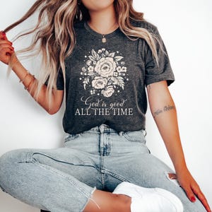God Is Good T Shirt, Boho Christian T Shirt For Women, Trendy Christian Shirts, Bible Verse Shirt, Bible Verse Shirt, Girls Religious Gift