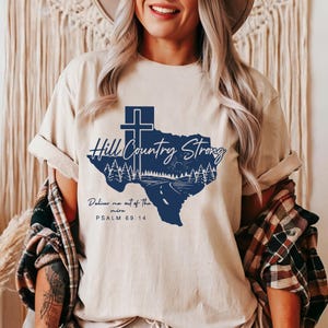 Texas Hill Country Strong Shirt, Flood Victim T-Shirt Religious Fundraiser T-Shirt, Pray for Texas Graphic Tee
