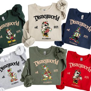 Retro Disneyworld Est 1971 Florida Sweatshirt, Mickey And Friends Sweatshirt, Disneyworld Trip Sweatshirt ,Disney All Characters Sweatshirt