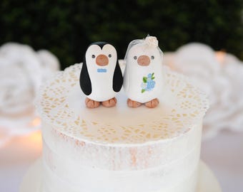 Penguin Wedding Cake Topper - Small