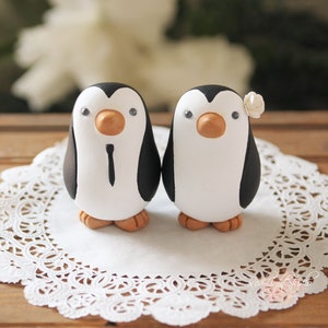 Penguin Wedding Cake Topper Medium image 3