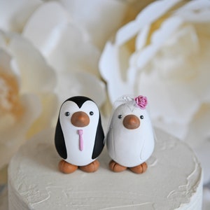 Penguin Wedding Cake Topper Small image 4