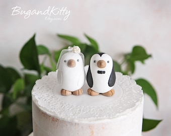 Penguin Wedding Cake Topper - Small