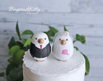 Love Bird Wedding Cake Topper - Medium