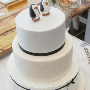 Penguin Wedding Cake Topper Small image 6