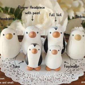 Penguin Wedding Cake Topper Small image 5