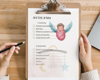 Hospital Bag Checklist for Mom and Baby (PDF Printable)