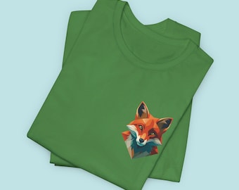 Red Fox T-shirt: uniseks jersey T-shirt met schattige dierenprint