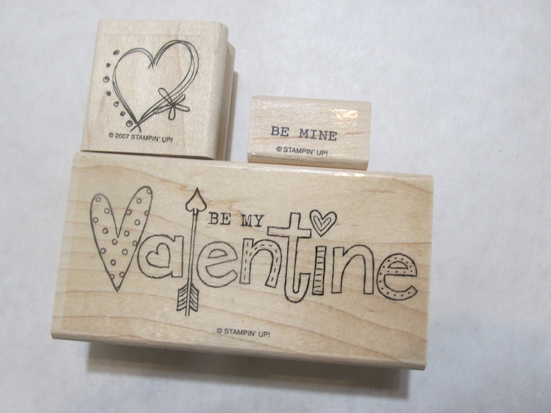 Valentine rubber stamps