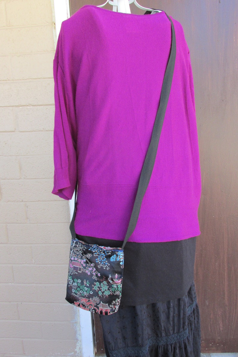 Black Cross Body Purse Small Etsy