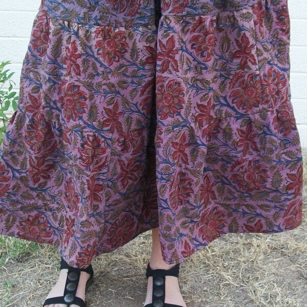hippie skirt womans skirt cotton Indian print fabric