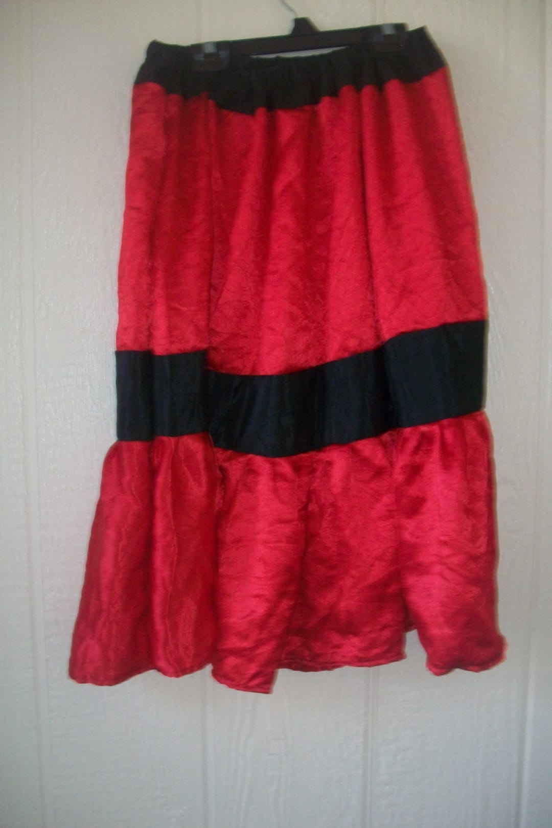 Red and Black Dance Skirt - Etsy