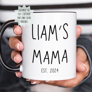 Custom Mom Mug, Personalized Mom Gift, Newborn Gift, Mama Mug, New Parent Mug, Mother&#39;s Day Coffee Cup, Mommy Mug, Custom Mug