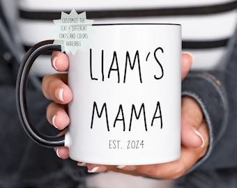Mug maman personnalisé, cadeau maman personnalisé, cadeau nouveau-né, mug maman, mug nouveau parent, tasse à café fête des mères, mug maman, mug personnalisé