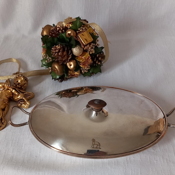 Alte kleine versilberte Gemüseschale aus dem 19./19. Jahrhundert