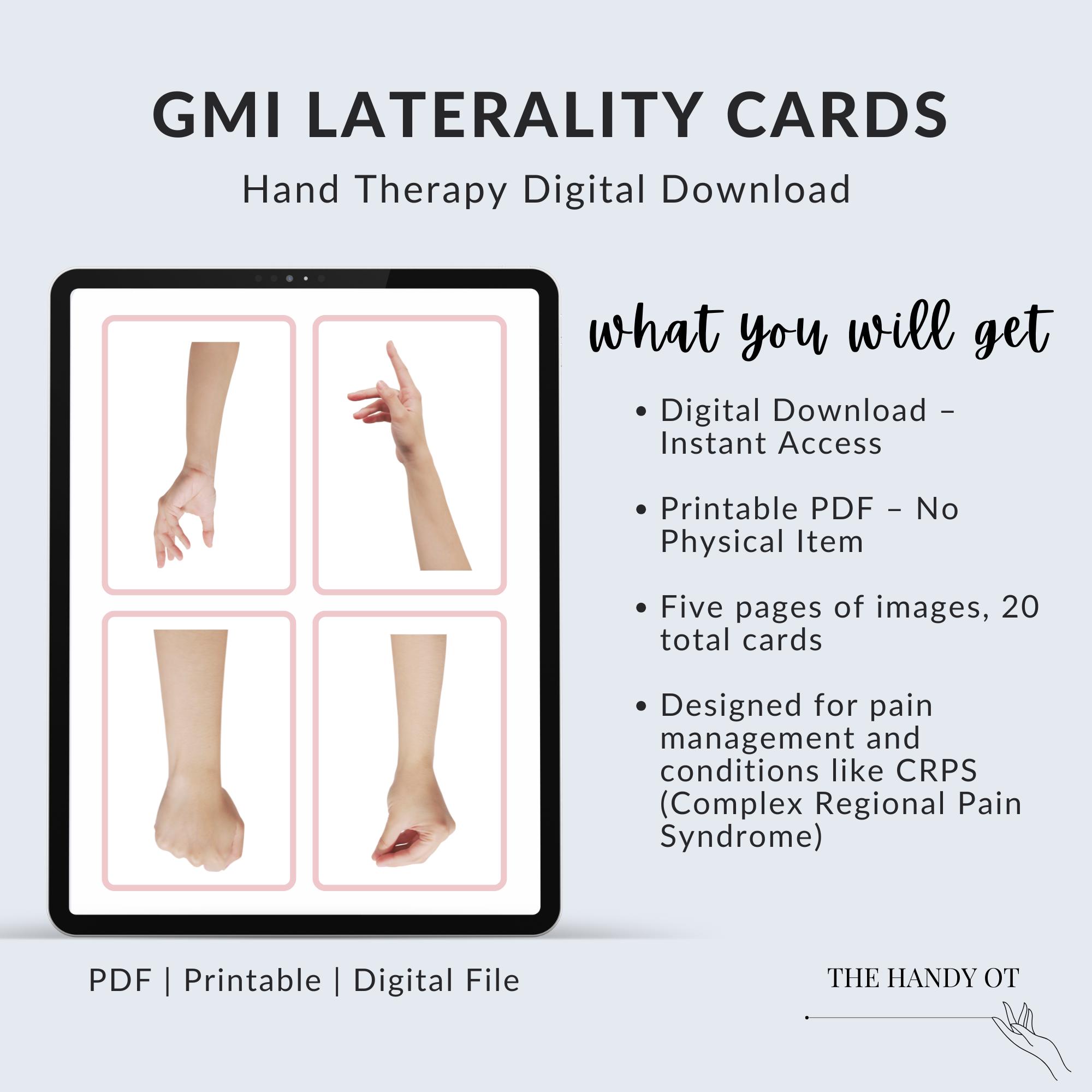 graded motor imagery cards Graded Motor Imagery Cards | Laterality | Pain Management & CRPS Therapy |  Digital Download