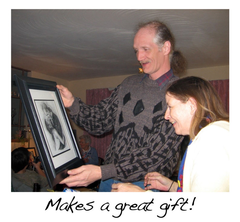 Custom Portrait Order Your Personalized, Hand-Drawn Portrait 11x14 art Special Gift Idea Bild 3