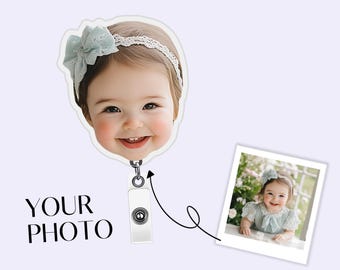 Spersonalizowany brelok z twarzą dziecka, spersonalizowana odznaka psa, odznaka kota, odznaka dla pracownika biurowego, odznaka nauczyciela