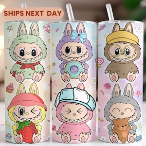 Limited Edition Labubu 20oz Tumbler: Viral Cartoon Collab