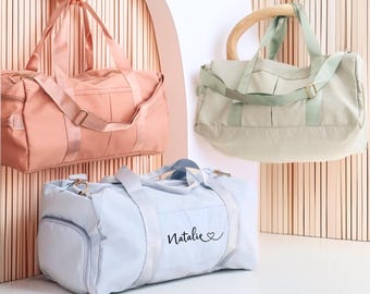 Custom Name Duffel Bag, Custom Weekender Bag, Travel Hospital Bags, Initial Gym Bag