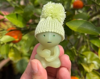 Knitted Smiski Miniature Hats (Mochi Color)