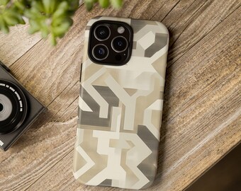 Aesthetic Phone Case, Geometric Print, iPhone 16 Case, iPhone 15 Case, iPhone 15 Pro Case, iPhone 14 Case, iPhone 13 Case, iPhone 11 Case