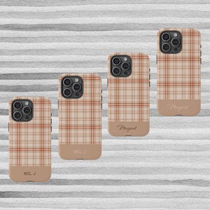 Personalized iPhone Case, Custom Phone Case for iPhone 16/15/14/13/12/11, Monogram Cell Phone Case, Customized Name