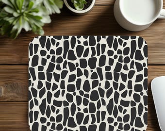 Rectangle Mouse Pad, abstract monochrome patterns, minimalist and stylish, Desk Decor, Office Accessories, Christmas Gift for Coworker