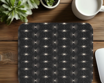 Geometric Abstract Starfield Mouse Pad, Minimalist Design - Rectangle, Desk Decor, Office Accessories, Christmas Gift for Coworker