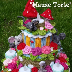 Deutsch Häkelanleitung PDF "Mause Torte"