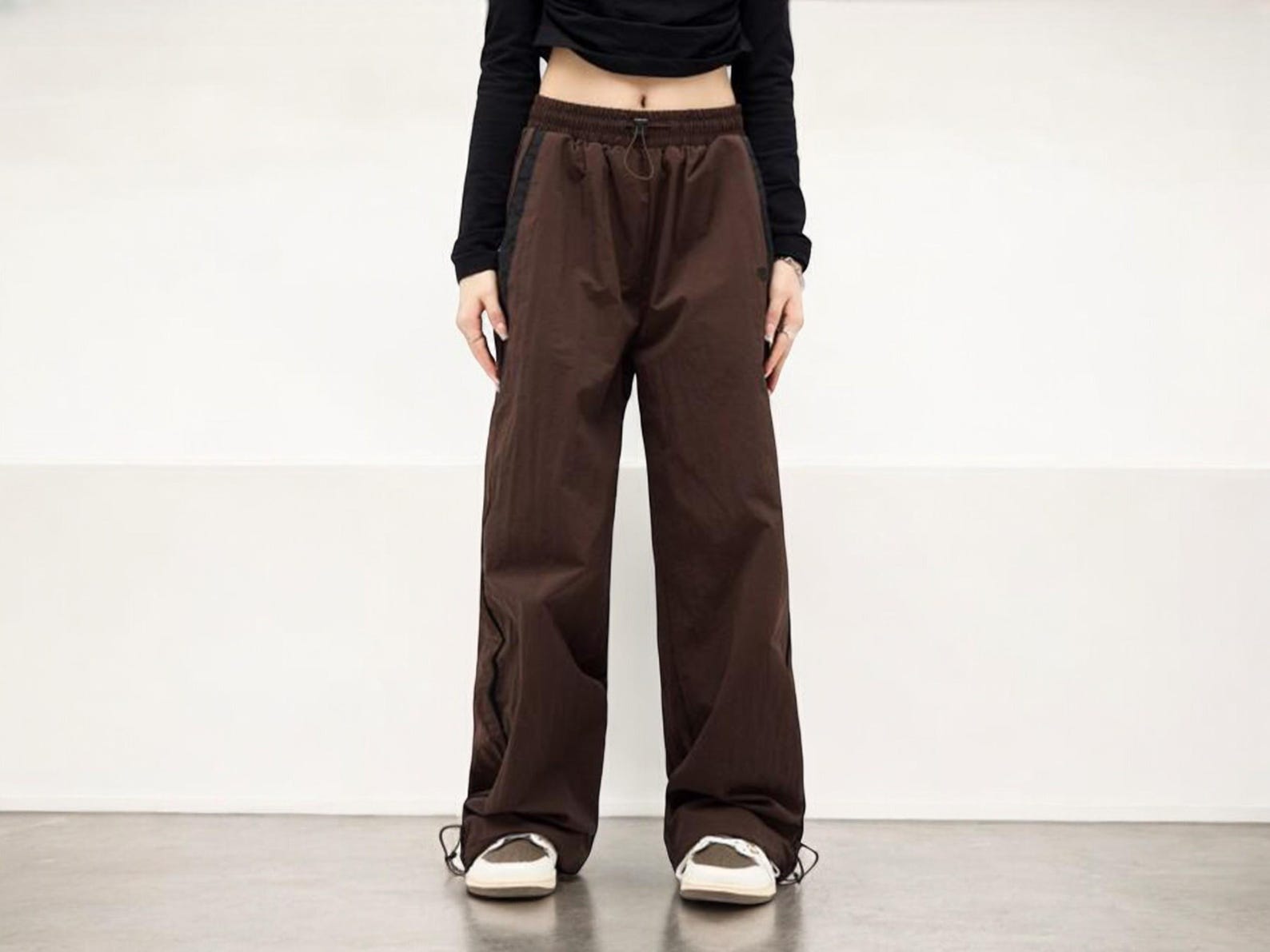 Pantalon Cargo Vintage HOMECORE - Taille 42, Noir - Style Hip-hop Ripstop - Occasion Très Bon état