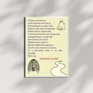 Phoebe Bridgers ‘I Know The End’ Poster | Phoebe Bridgers Print, Phoebe Bridgers Art,I Know The End Print, Indie Wall Art,Music Lyric Poster