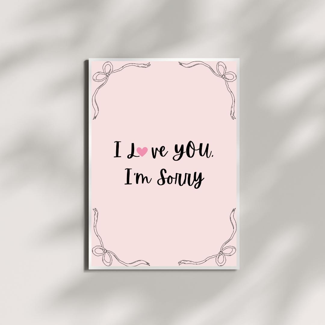 Gracie Abrams 'I Love You I'm Sorry' Print | Indie Music Poster