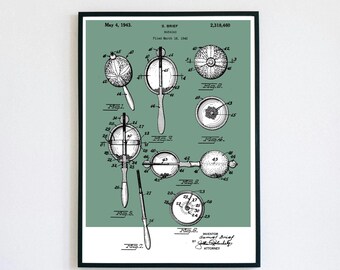 Maracas Patent Print | Printable Art | Jazz Big Band | Digital Download | Retro Polaroid Style | Child's Percussion | Vintage Music Poster