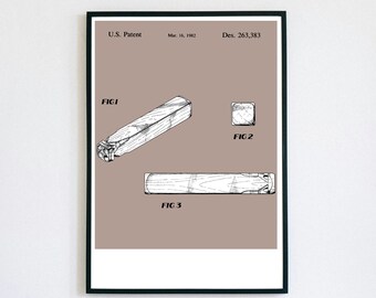Train Whistle Patent Print | Printable Wall Art | Children's Instruments | Digital Download | Retro Polaroid Style | Vintage Music Poster