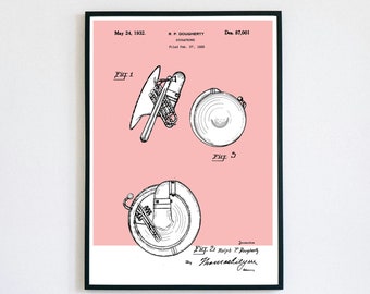 Sousaphone Patent Print | Printable Wall Art | Low Brass Instrument | Digital Download | Retro Music Polaroid | Decor | Vintage Tuba Poster