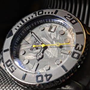 Automatic NH35 Watch Carbon Fiber & Stainless Steel Custom Mod Handmade Luxury Personalized Timepiece