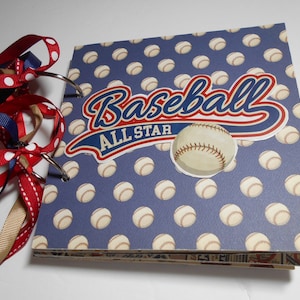 MBI 9.6x8.5 Inch Baseball Theme Scrapbook Album with 8x8 Inch Pages. -  Music, Facebook Marketplace