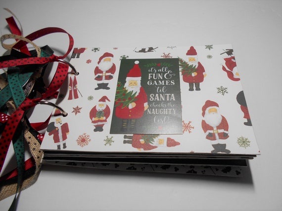 Christmas gift Ready to ship Handmade mini album Photo book Christmas memories Christmas scrapbook mini photo album,Premade pages