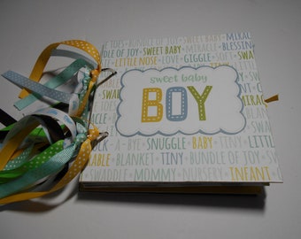 Baby Boy Mini Scrapbook