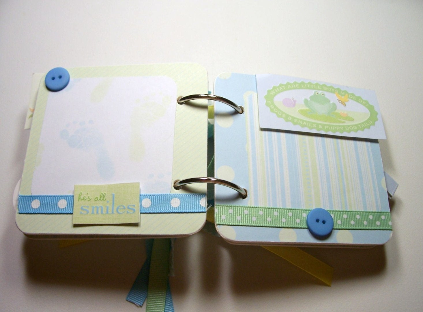 Baby Boy Mini Album, Baby Boy Album, Baby Boy Gift, New Baby Boy
