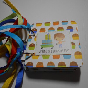 Birthday Mini Album, Birthday Gift, Birthday Scrapbook, Premade Album, Chipboard Album, 4x4, Memory Book, Birthday Memories