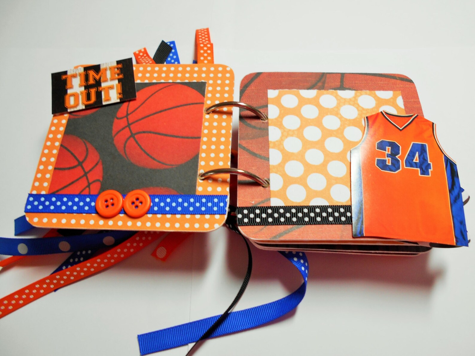Basketball Mini Album Basketball Scrapbook, Brag Book, Chipboard Album