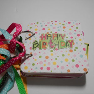 Birthday Mini Chipboard Album